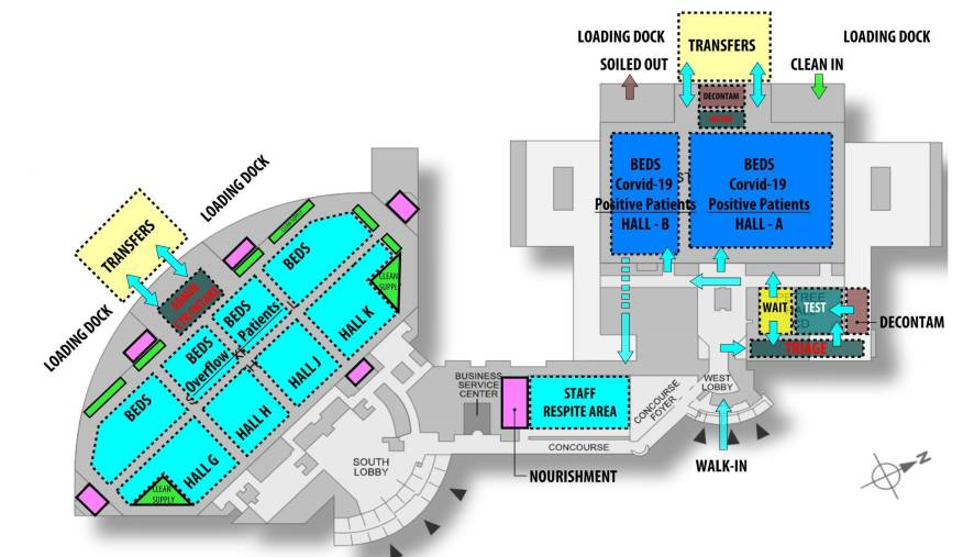 Los Angeles Convention Center overflow management study [6]