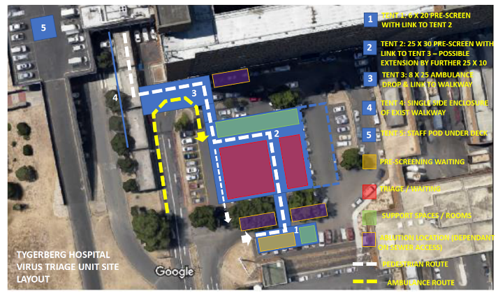 File Tygerberg Hospital Virus Triage Unit Site Layout png The HILLSIDE File Tygerberg Hospital Virus Triage Unit Site Layout png The HILLSIDE