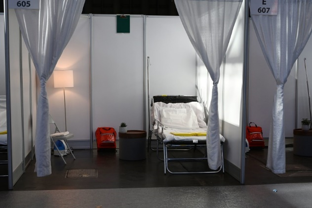 Javits Center temporary hospital patient space [6][8]