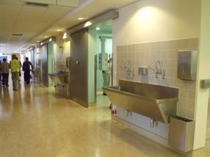 Scrub area in clean corridor.jpg